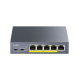 Суич Cudy GS105P , 5x портов POE метален корпус+Switch 36W, неуправляем