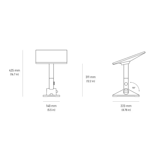 Стойка за покрив STARLINK acc. Mini Pivot Mount