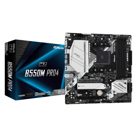ASROCK B550 4xDDR4  6xSATA3  RAID HDMI DP  VGA  2xM2 GLAN        2xPCIEx16 1xPCIEx1