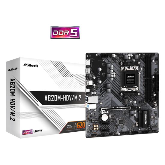 ASROCK A620 2xDDR5  2xSATA3  RAID HDMI DP            2xM2 GLAN        1xPCIEx16 2xPCIEx1