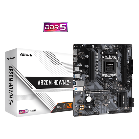 ASROCK A620 2xDDR5  4xSATA3  RAID HDMI DP            2xM2 GLAN        1xPCIEx16 2xPCIEx1