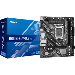 ASROCK H610 2xDDR4  4xSATA3            HDMI DP VGA   1xM2 GLAN        1xPCIEx16 1xPCIEx1