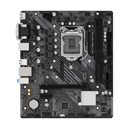 ASROCK H510 2xDDR4  4xSATA3            HDMI DVI VGA  1xM2 GLAN        1xPCIEx16 1xPCIEx1