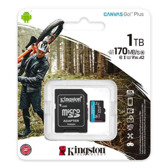 KINGSTON SDMICRO 1TB UHS-I CL10 PLASTIC