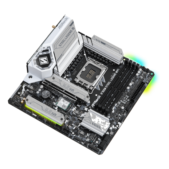 ASROCK B760 4xDDR5  4xSATA3  RAID HDMI DP            3xM2 GLAN        2xPCIEx16          WiFI