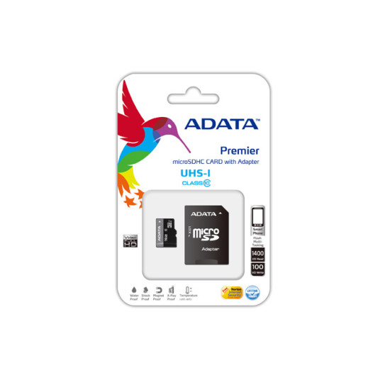 ADATA SDMICRO 32GB UHS-I CL10 PLASTIC