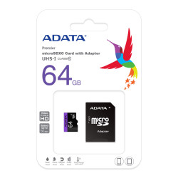 ADATA SDMICRO 64GB UHS-I CL10 PLASTIC