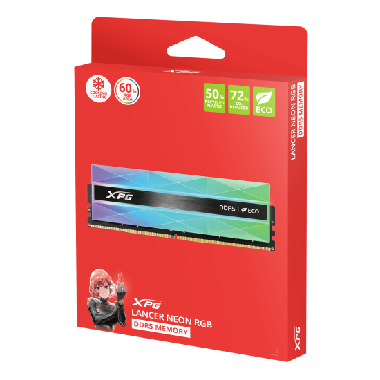 XPG DESKTOP 2X16GB DDR5 6000MHZ KIT HEAT_SINK RGB