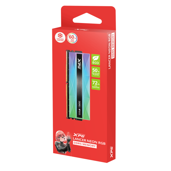 XPG DESKTOP 2X16GB DDR5 6400MHZ KIT HEAT_SINK RGB