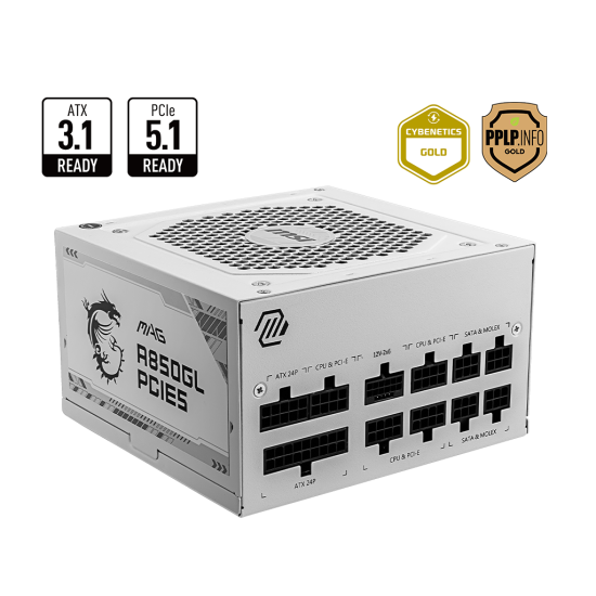 MSI POWER_SUPPLY 850W EFF_90 PFC_ACTIVE MODULAR FAN_120MM