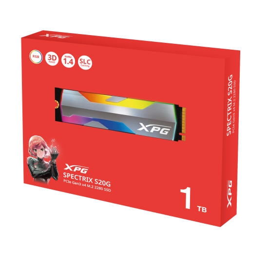 XPG SSD 1TB INT M2_PCI-E_GEN3 2280 NVMe RGB