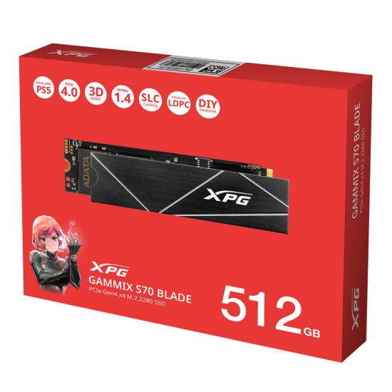 XPG SSD 512GB INT M2_PCI-E_GEN4 2280 NVMe