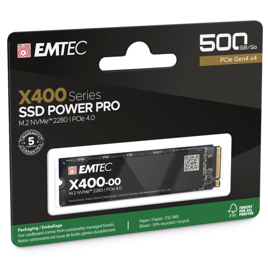 EMTEC SSD 500GB INT M2 PCI-E GEN4 2280 NVMe