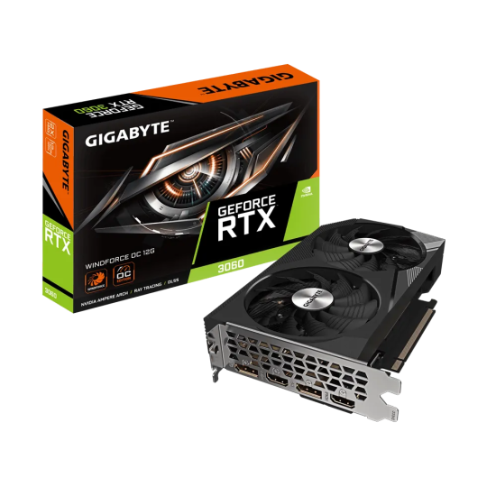 GIGABYTE NVIDIA RTX3060 HDMI DP 192B 12GB ACTIVE