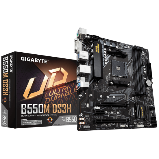 GB B550 4xDDR4  4xSATA3  RAID HDMI DVI          2xM2 GLAN        2xPCIEx16 1xPCIEx1