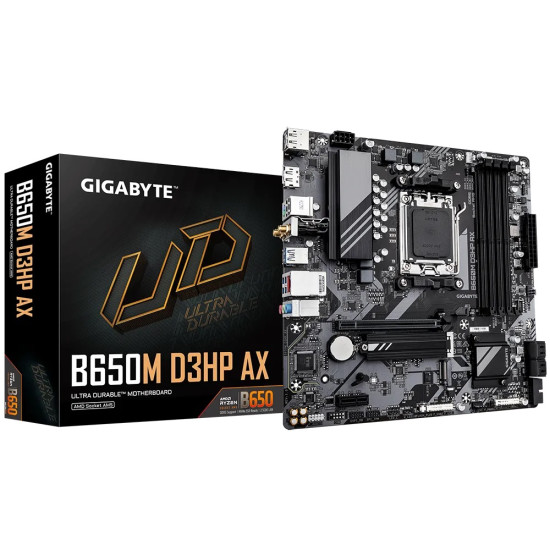 GB B650 4xDDR5  4xSATA3  RAID HDMI 2xDP       2xM2 GLAN        1xPCIEx16 1xPCIEx1  WiFi