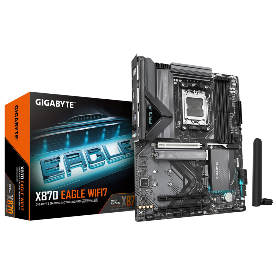 GB X870 4xDDR5  4xSATA3  RAID HDMI                 3xM2 GLAN        3xPCIEx16                  WiFi