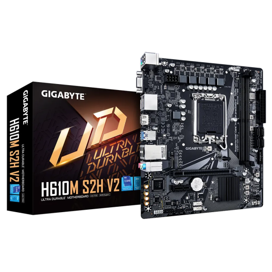 GB H610 2xDDR5  4xSATA3           HDMI 2DP VGA 1xM2 GLAN        1xPCIEx16 1xPCIEx1