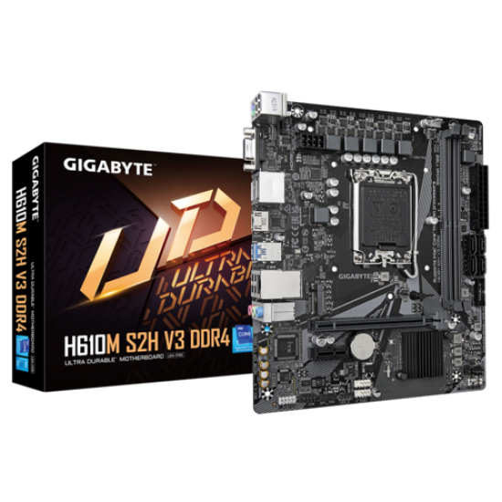 GB H610 2xDDR4  4xSATA3           HDMI 2DP VGA 1xM2 GLAN        1xPCIEx16 1xPCIEx1