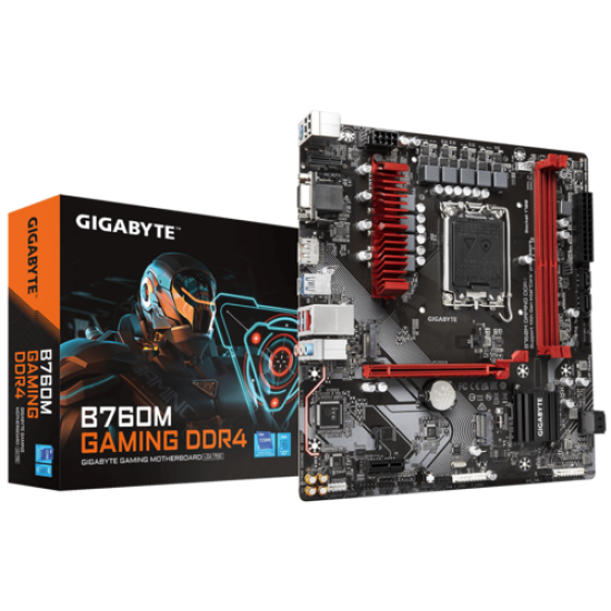 GB B760 2xDDR4  4xSATA3  RAID HDMI DP           2xM2 GLAN        2xPCIEx16