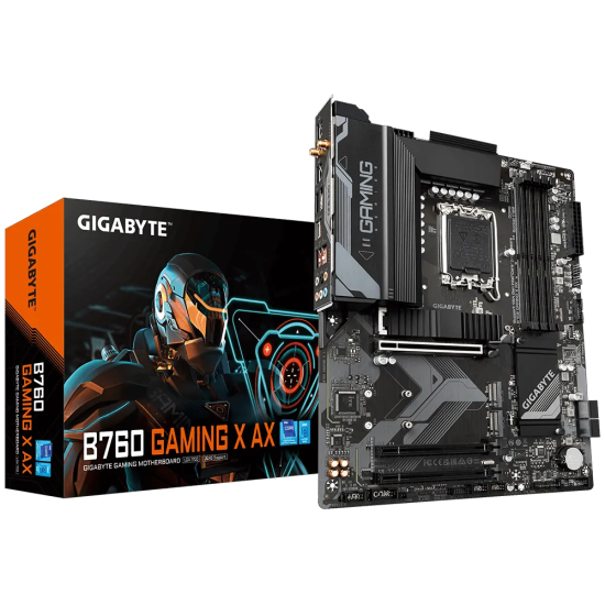 GB B760 4xDDR5  4xSATA3  RAID HDMI DP           3xM2 GLAN        3xPCIEx16                 WiFi