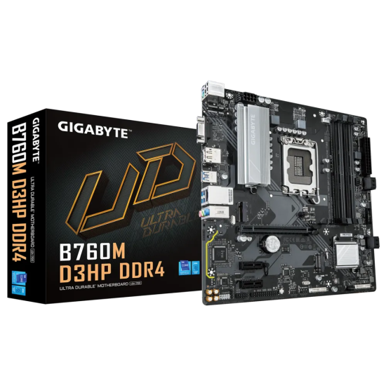 GB B760 4xDDR4  4xSATA3  RAID HDMI  DP VGA 2xM2 GLAN        1xPCIEx16 2xPCIEx1