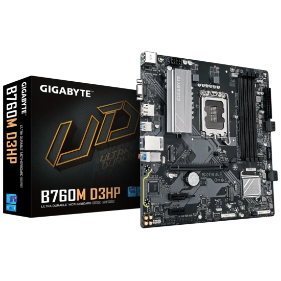 GB B760 4xDDR5  4xSATA3  RAID HDMI  DP VGA 2xM2 GLAN        1xPCIEx16 2xPCIEx1