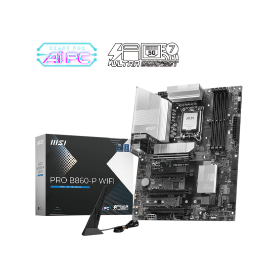 MSI B860 4xDDR5  4xSATA3 RAID HDMI DP            3xM2 GLAN        4xPCIEx16                  WiFi
