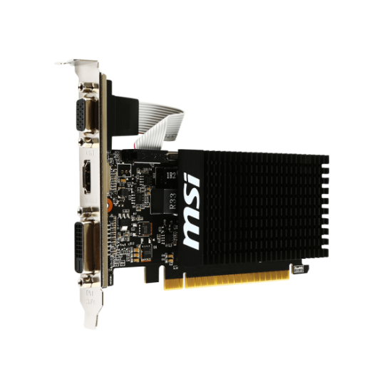 MSI NVIDIA GT710 HDMI DVI-D D-SUB 64B 2GB PASSIVE LP
