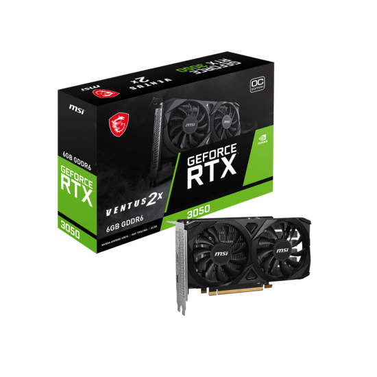 MSI NVIDIA RTX3050 HDMI DP 96B 6GB ACTIVE