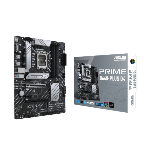 ASUS B660 4xDDR4  4xSATA3           HDMI DP   VGA 3xM2 GLAN        2xPCIEx16 2xPCIEx1