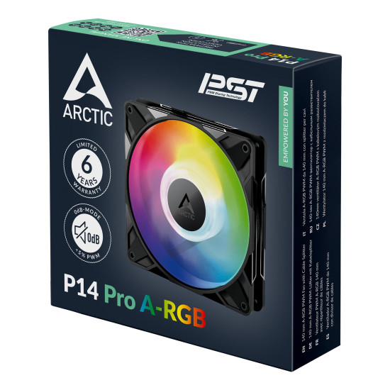 Fan ARCTIC P14 Pro A-RGB - 140mm PWM Fan ARCTIC P14 Pro A-RGB - 140mm PWM