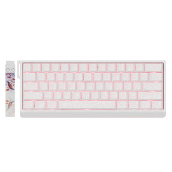 Madlions професионална геймърска механична клавиатура Professional Gaming Mechanical Keyboard MAD 60 PRO - White, 8K, Gateron Jade Customized [Linear]