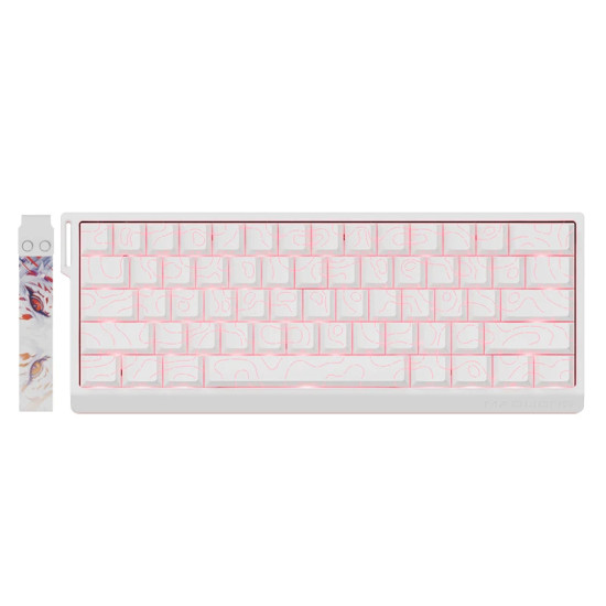 Madlions професионална геймърска механична клавиатура Professional Gaming Mechanical Keyboard MAD 60 PRO - White, 8K, Gateron Jade Customized [Linear]