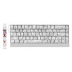 Madlions професионална геймърска механична клавиатура Professional Gaming Mechanical Keyboard FIRE 68 ULTRA - 8K, Gateron Magnetic Jade Switches - White Counto