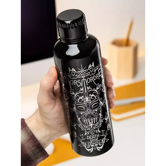 Бутилка Paladone Harry Potter: Death Eater - Metal Water Bottle