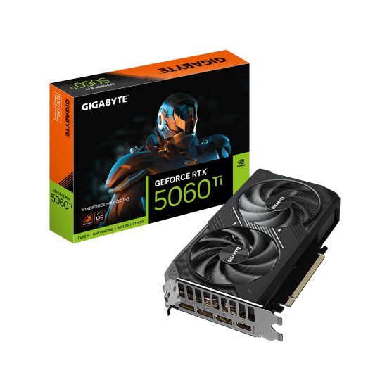 Graphic card GIGABYTE RTX 5060 TI WINDFORCE MAX OC 16GB GDDR7