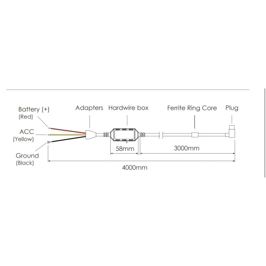 VIOFO Монтажен комплект Hardwire Kit - HK3 Type-C - Low Voltage Battery Protection