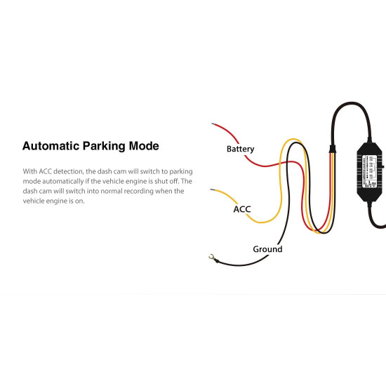 VIOFO Монтажен комплект Hardwire Kit - HK4 Type-C - Low Voltage Battery Protection