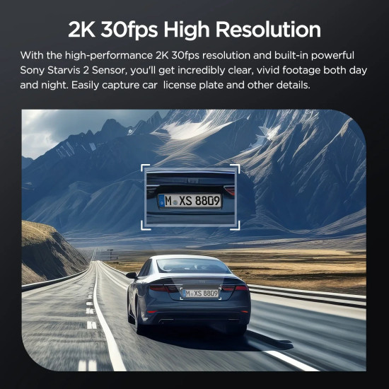VIOFO Видеорегистратор Dash Cam VS1 - 2K, Sony STARVIS 2, 32GB SD Card Included, GPS, Bluetooth