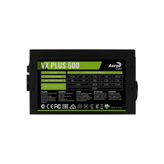 AeroCool захранване PSU VX PLUS STEALTH 500W - ACPN-VS50NEY.12