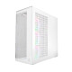 Arctic кутия Case E-ATX - Xtender VG (White) - PCIe Gen 4 riser included, 5 A-RGB Fans included