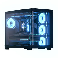 AeroCool кутия Case ATX - P500C-G-BK-v1 - 4 x 120 mm Infinity Mirror A-RGB
