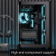 AeroCool кутия Case ATX - P500C-G-BK-v1 - 4 x 120 mm Infinity Mirror A-RGB