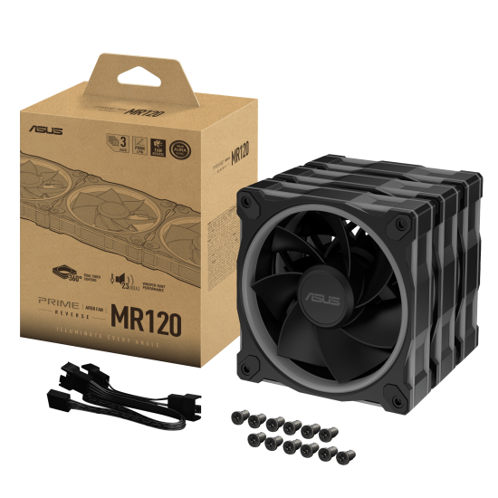 ASUS Prime MR120 Reverse ARGB Fan - Triple Pack