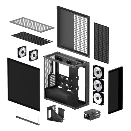 Case Arctic Xtender VG Mirror - Black Mid-Tower