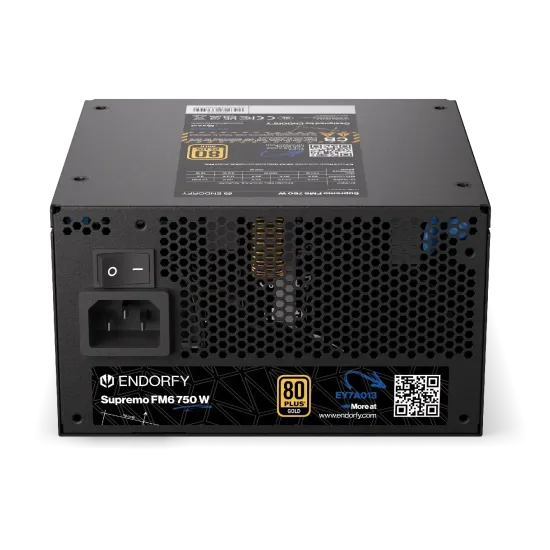 Захранващ блок Endorfy Supremo FM6 750W 80+ Gold, PCIe 5.1 - Fully Modular Захранващ блок Endorfy Supremo FM6 750W 80+ Gold, PCIe 5.1 - Fully Modular