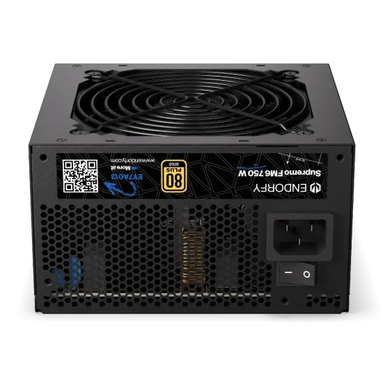 Захранващ блок Endorfy Supremo FM6 750W 80+ Gold, PCIe 5.1 - Fully Modular Захранващ блок Endorfy Supremo FM6 750W 80+ Gold, PCIe 5.1 - Fully Modular