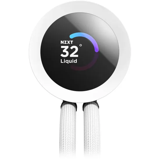 Охладител за процесор NZXT Kraken Plus 240 RGB LCD Display - White