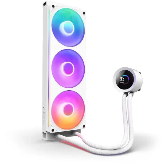 AIO Liquid Cooler NZXT Kraken Plus 360 RGB LCD Display - White